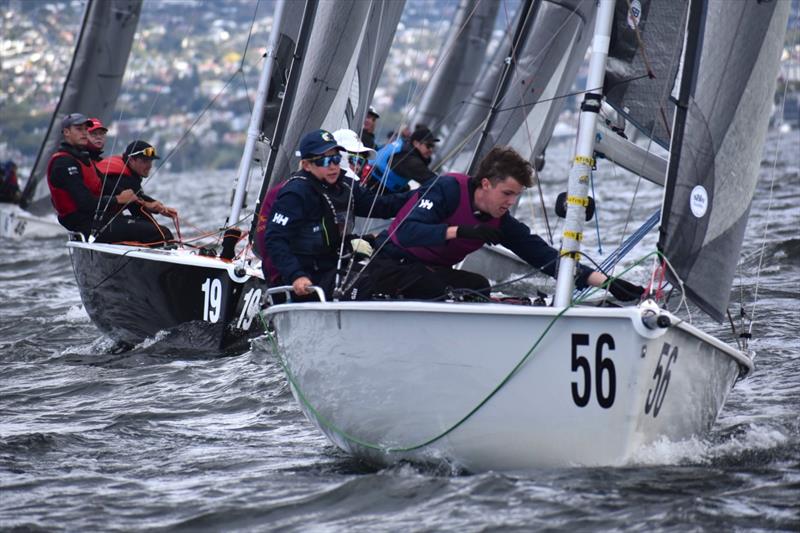 The Hutchins School has four teams competing in the 2026 SB20 Tasmanian Schools Championship photo copyright Jane Austin taken at Royal Yacht Club of Tasmania and featuring the SB20 class