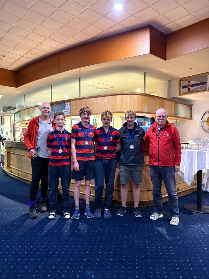The Friends School (Red) win the SB20 Tasmanian Schools Championship 2026 photo copyright Asimina McCartney taken at Royal Yacht Club of Tasmania and featuring the SB20 class