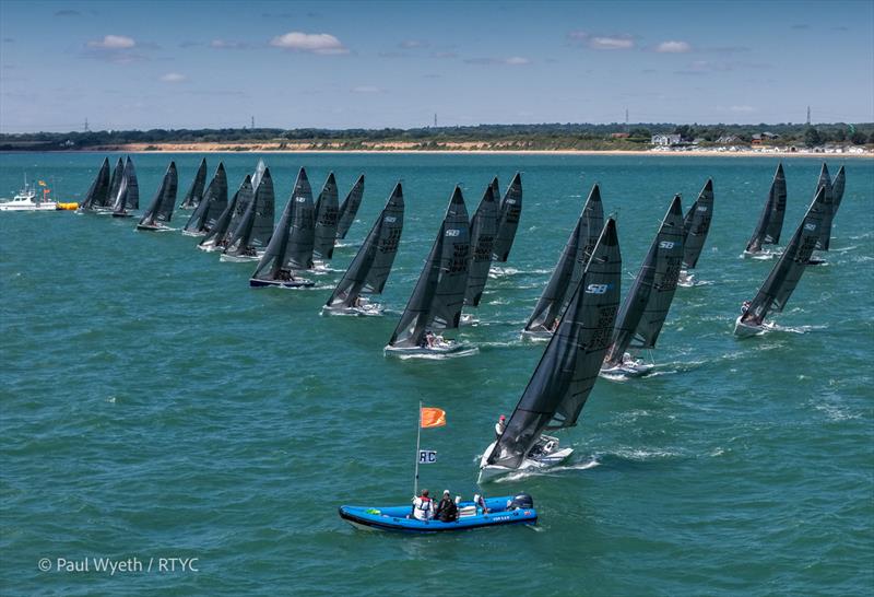 Rovika SB20 Open UK National Championship at Cowes photo copyright Paul Wyeth / www.pwpictures.com taken at Royal London Yacht Club and featuring the SB20 class