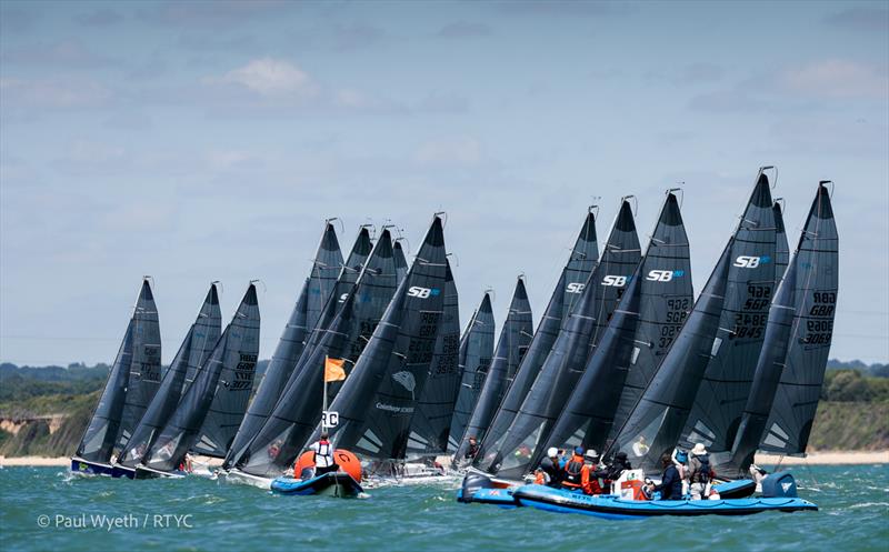 Rovika SB20 Open UK National Championship at Cowes photo copyright Paul Wyeth / www.pwpictures.com taken at Royal London Yacht Club and featuring the SB20 class