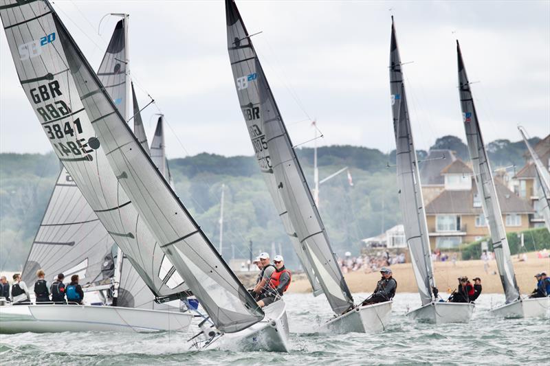 North Sails Cowes Week Day 4 photo copyright Tom Hicks / www.solentaction.com taken at Cowes Combined Clubs and featuring the SB20 class