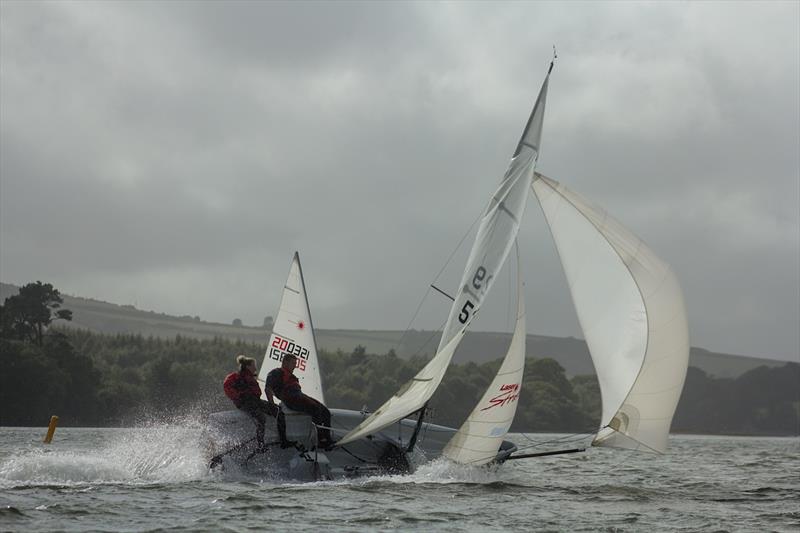 The 'Senior Dinghy' fleet race at Dartmouth Week photo copyright Oliver Hayes taken at Dittisham Sailing Club and featuring the Laser Stratos class