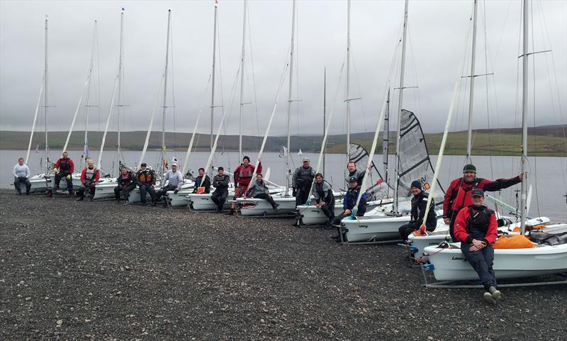 The fleet at the Laser Vago Northern Open and Training photo copyright Richard de Fleury taken at Yorkshire Dales Sailing Club and featuring the Laser Vago class