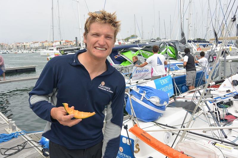 British Rookie Sam Matson holds on to his 14th position photo copyright Artemis Offshore Academy taken at  and featuring the Figaro class