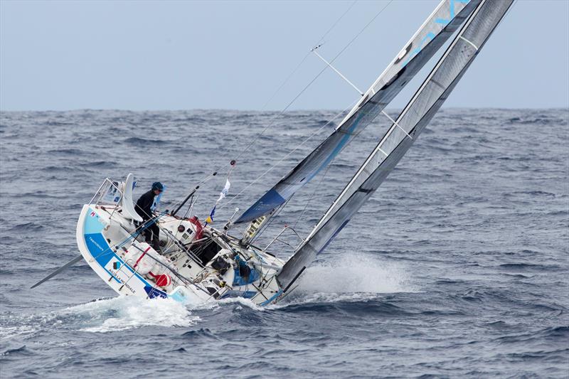Justine Mettraux (Teamwork) during La Solitaire URGO Le Figaro Stage 2 - photo © Alexis Courcoux