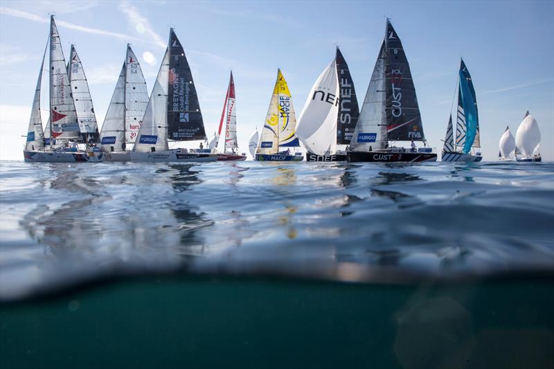 La Solitaire URGO Le Figaro Stage 4 photo copyright Alexis Courcoux taken at Société des Régates de Concarneau and featuring the Figaro class