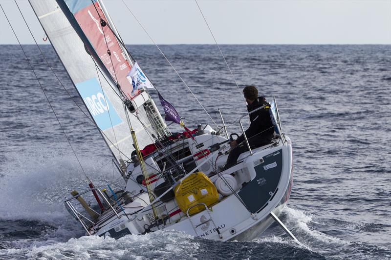 Thomas Cardrine (Team Vendee Formation) during Stage 3 of La Solitaire URGO Le Figaro photo copyright Alexis Courcoux taken at  and featuring the Figaro class