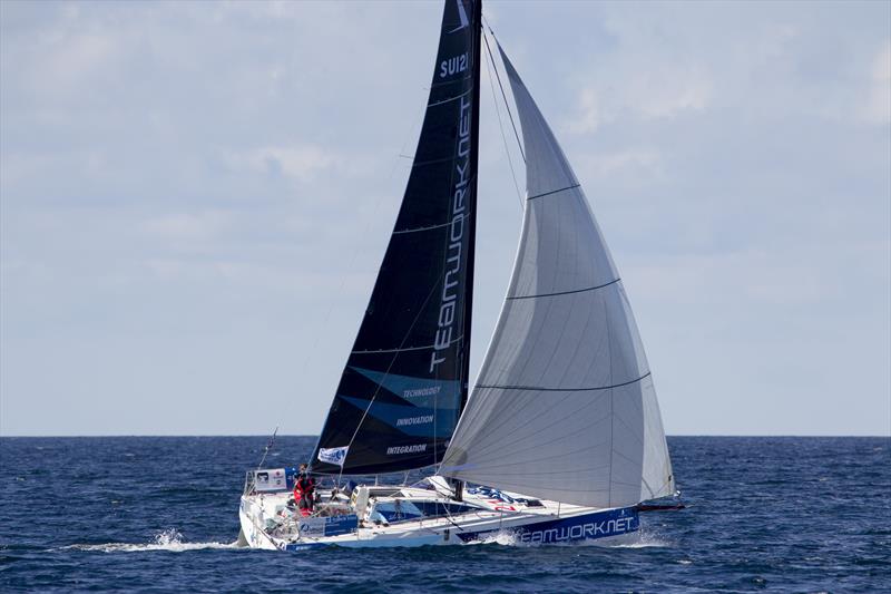 50th La Solitaire URGO Le Figaro Stage 2 fleet pass Bishop Rock photo copyright Alexis Courcoux taken at  and featuring the Figaro class