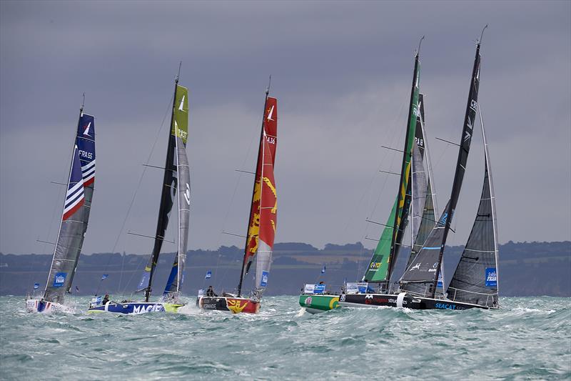 La Solitaire du Figaro 2020 Leg 1 start photo copyright Alexis Courcoux taken at  and featuring the Figaro class