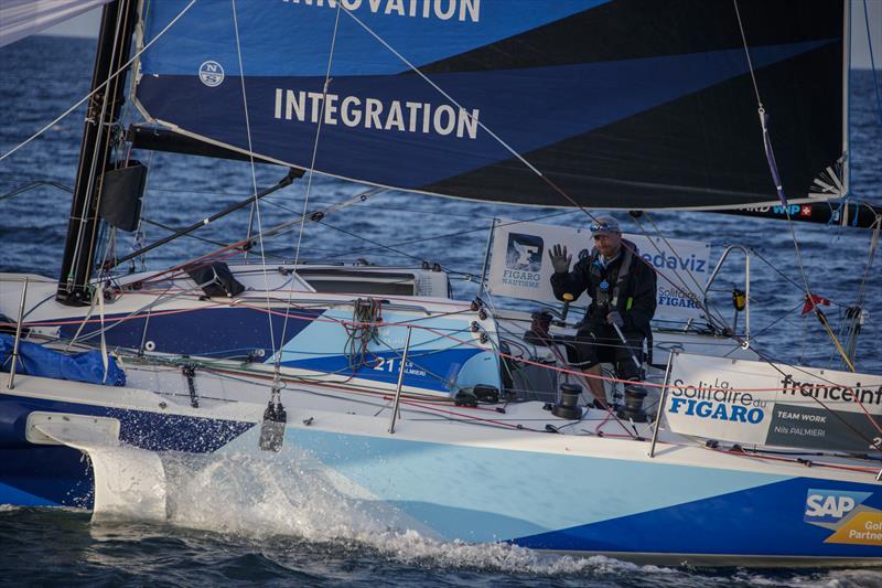 Nils Palmieri (Teamwork) during 51st La Solitaire du Figaro Stage 3 photo copyright Alexis Courcoux taken at  and featuring the Figaro class