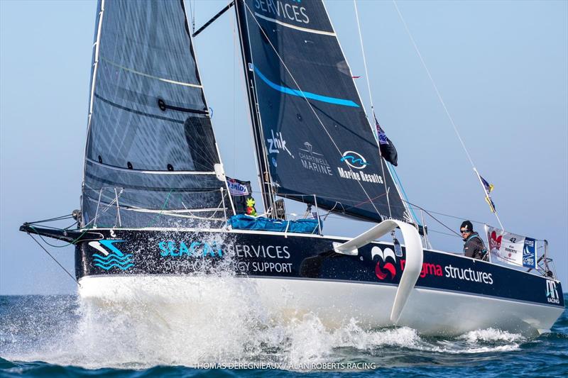 Alan Roberts finishes 2nd in the Solo Maître Coq photo copyright Thomas Deregnieaux Photography taken at  and featuring the Figaro class