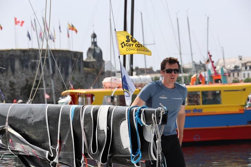 Tom Dolan starts the Solo Concarneau Trophée Guy Cotten photo copyright Tom Dolan Racing taken at  and featuring the Figaro class