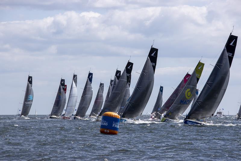 52nd La Solitaire du Figaro Stage 2 Start in Lorient photo copyright Alexis Courcoux taken at  and featuring the Figaro class