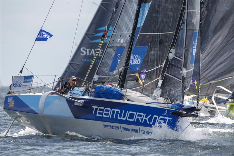 52nd La Solitaire du Figaro Stage 2 Start in Lorient photo copyright Alexis Courcoux taken at  and featuring the Figaro class