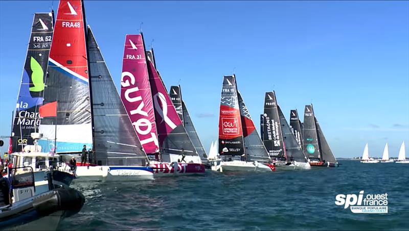 Team The Magenta Project at Spi Ouest photo copyright Ouest-France taken at Société Nautique de La Trinité-sur-Mer and featuring the Figaro class