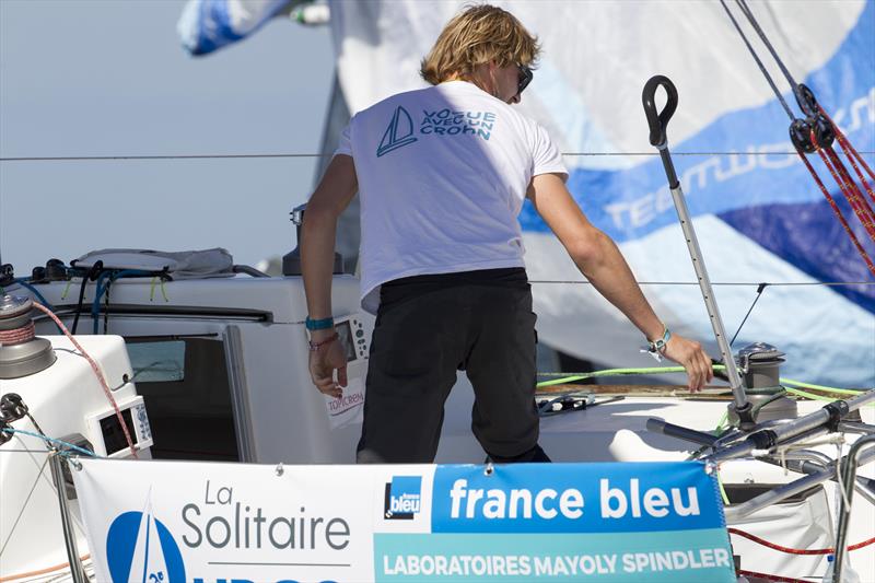 Start of La Solitaire URGO Le Figaro Stage 2 photo copyright Alexis Courcoux taken at  and featuring the Figaro class