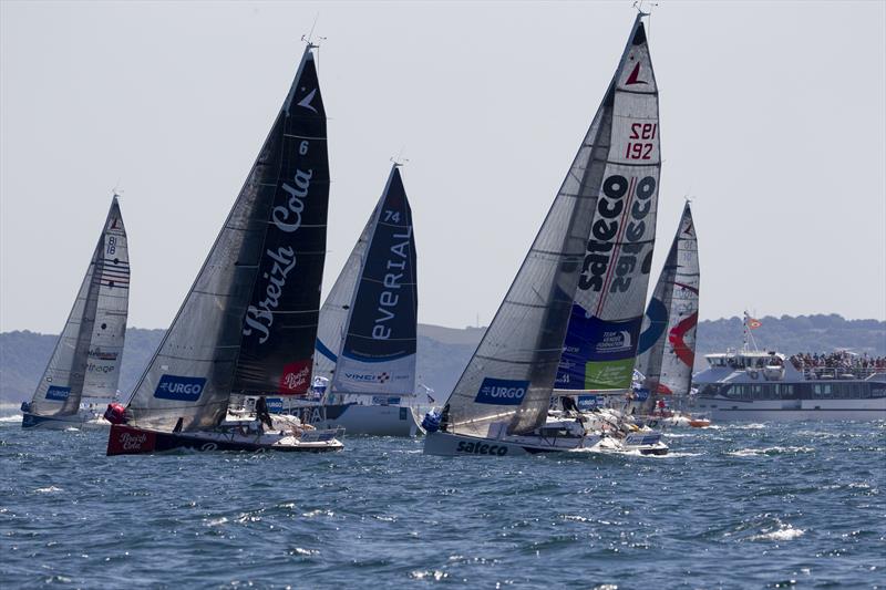 Start of La Solitaire URGO Le Figaro Stage 2 photo copyright Alexis Courcoux taken at  and featuring the Figaro class