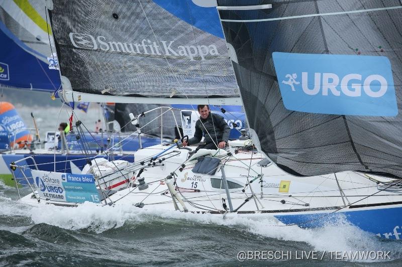 Tom Dolan aboard Smurfit Kappa photo copyright Breschi Live / Teamwork taken at  and featuring the Figaro class