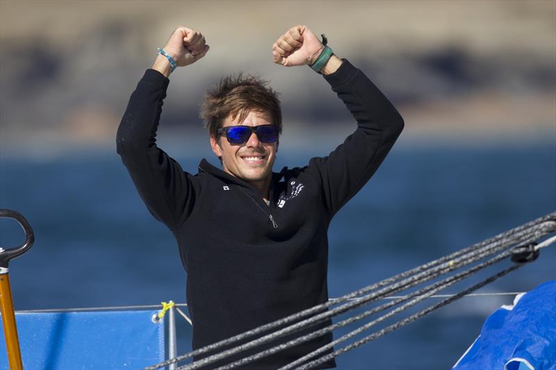 Sebastien Simon wins  Stage 4 of La Solitaire URGO Le Figaro and overall photo copyright Alexis Courcoux taken at  and featuring the Figaro class