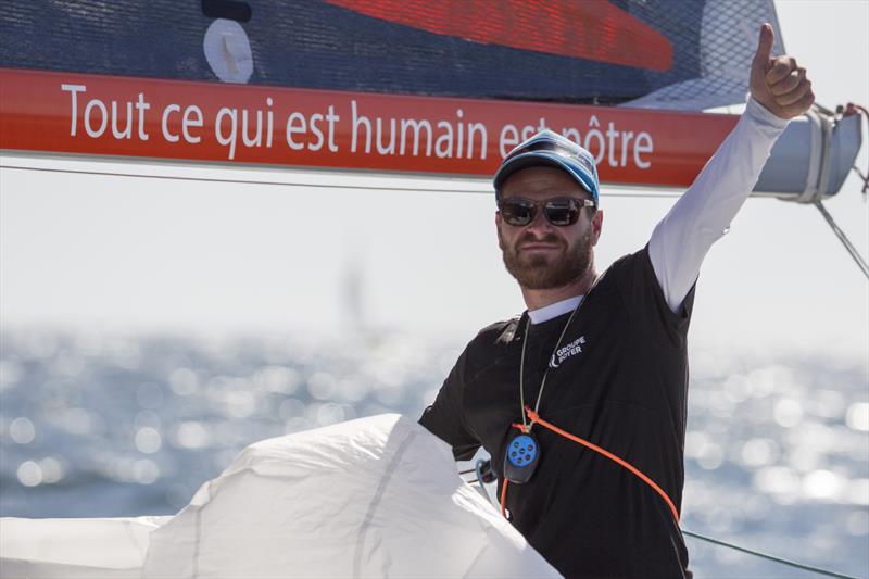 Anthony Marchand in Stage 4 of La Solitaire URGO Le Figaro photo copyright Alexis Courcoux taken at  and featuring the Figaro class