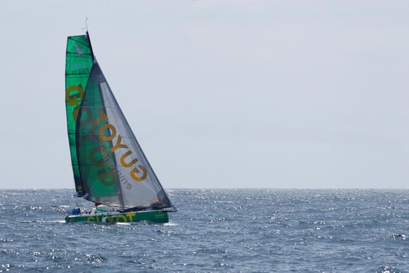 Pierre Leboucher skipper de Guyot Environnement - 50th La Solitaire URGO Le Figaro - photo © Alexis Courcoux