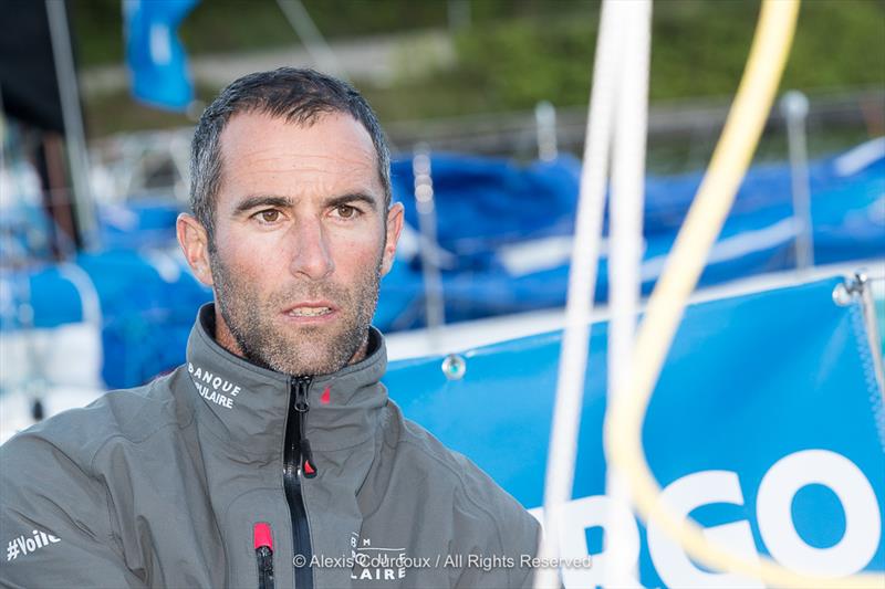 Armel Le Cléac'h finishes Leg 1 of the 50th La Solitaire URGO Le Figaro photo copyright Alexis Courcoux taken at  and featuring the Figaro class