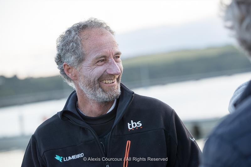 Michel Desjoyeaux finishes Leg 1 of the 50th La Solitaire URGO Le Figaro - photo © Alexis Courcoux