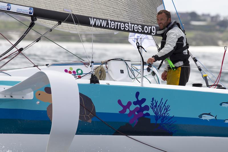 Adrien Hardy wins Stage 2 of the 50th La Solitaire URGO Le Figaro photo copyright Alexis Courcoux taken at  and featuring the Figaro class