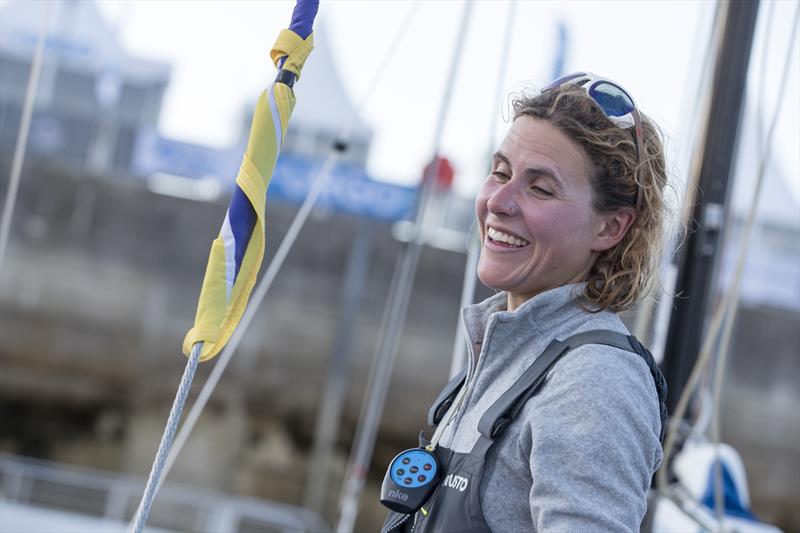 Clarisse Cremer finishes Leg 2 of the 50th La Solitaire URGO Le Figaro photo copyright Alexis Courcoux taken at  and featuring the Figaro class