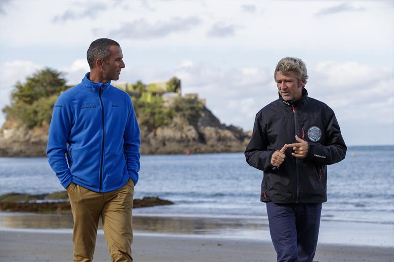 Armel Le Cleac'h (Banque Populaire) and Yann Elies (Queguiner Materiaux-Leucemie Espoir), two old hands of La Solitaire du Figaro - photo © Alexis Courcoux