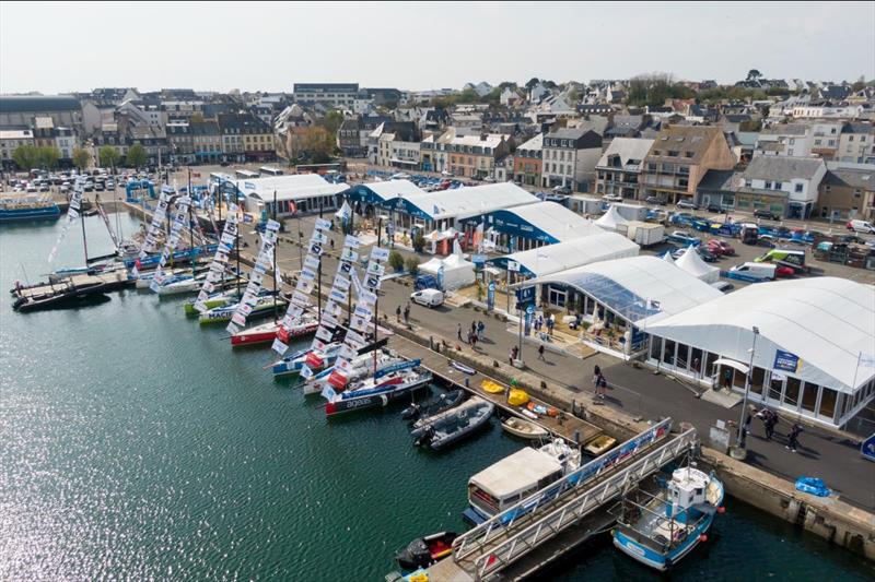 The race fleet are in position - Transat Paprec photo copyright Alexis Courcoux / Transat Paprec  taken at  and featuring the Figaro class