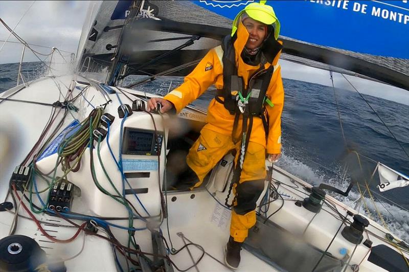 Swiss sailor Alicia De Pfyffer aboard Race for Science-Verder photo copyright Transat Paprec 2023 taken at  and featuring the Figaro class