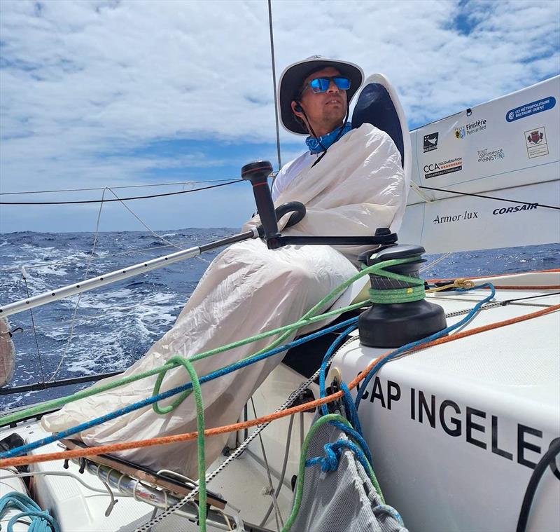 5th placed Cap Ingelec, Pierre Leboucher on the helm - Transat Paprec, Day 17 photo copyright Cap Ingelec taken at  and featuring the Figaro class