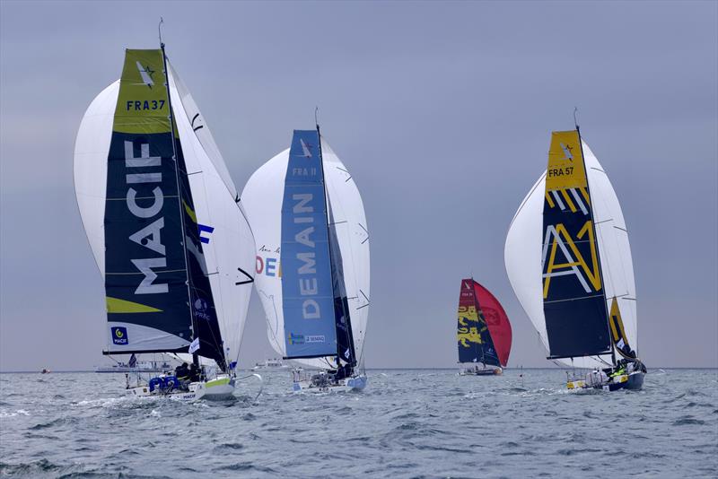 Transat Paprec start - photo © Thomas Deregnieaux / Qaptur