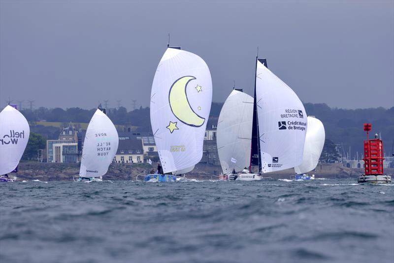 Transat Paprec start - photo © Thomas Deregnieaux / Qaptur
