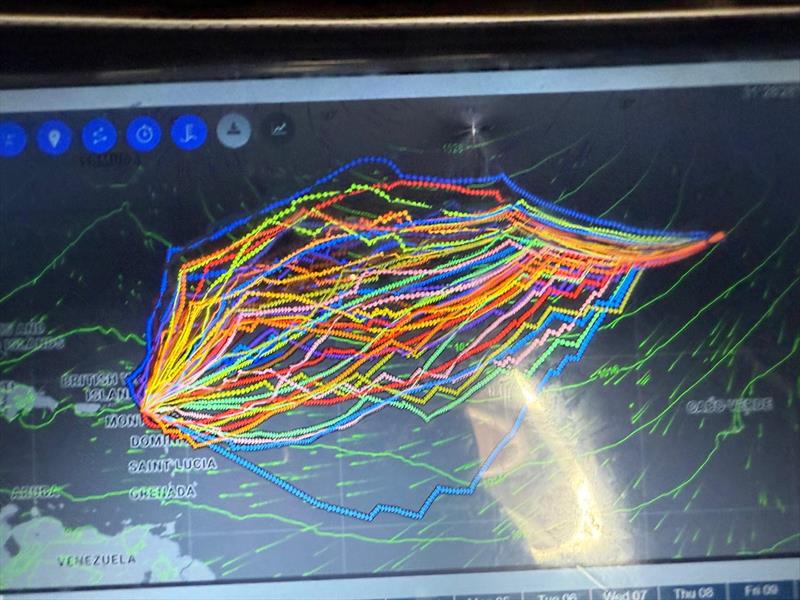 A view of the Transat Paprec tracker on Cap St Barth photo copyright Cindy Brin & Thomas André (Cap St Barth) taken at Société des Régates de Concarneau and featuring the Figaro class