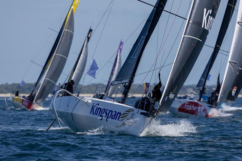 Tom Dolan and Gildas Mahé during the Banque Populaire Grand Ouest Trophy photo copyright Alexis Courcoux taken at Société des Régates de Concarneau and featuring the Figaro class