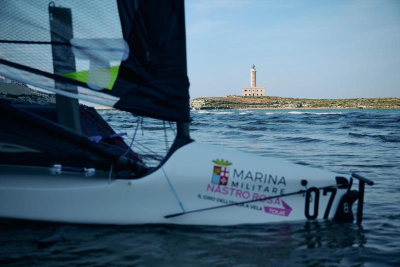 Marina Militare Nastro Rosa Tour 2026 Vieste Day 1 photo copyright Filippo Federici taken at  and featuring the Figaro class