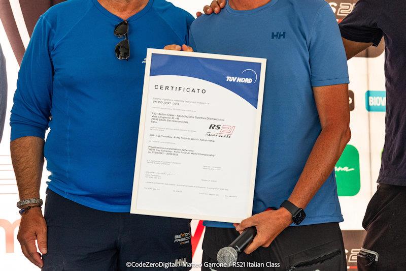 RS21 Italian Class is the first sailing class in the world to achieve ISO 20121 certification - photo © RS Sailing