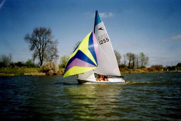 Leader sailing with the asymmetric spinnaker up photo copyright Tim Dormer taken at  and featuring the Leader class