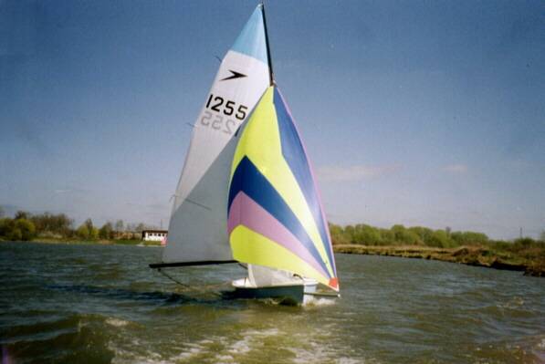 Leader sailing with the asymmetric spinnaker up photo copyright Tim Dormer taken at  and featuring the Leader class