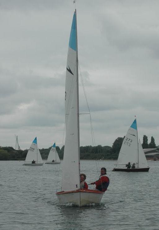 Roger & Sybil Morse in the Leader Dinghy National Championship at Reading on day 1 photo copyright Paul Robson taken at Reading Sailing Club and featuring the Leader class