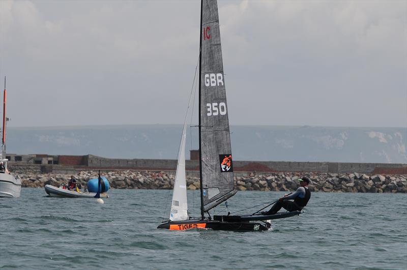 Glen Truswell wins the 2021 International Canoe UK Nationals at the WPNSA powered by Lennon Sails photo copyright Adam Bowers taken at Weymouth & Portland Sailing Academy and featuring the  class