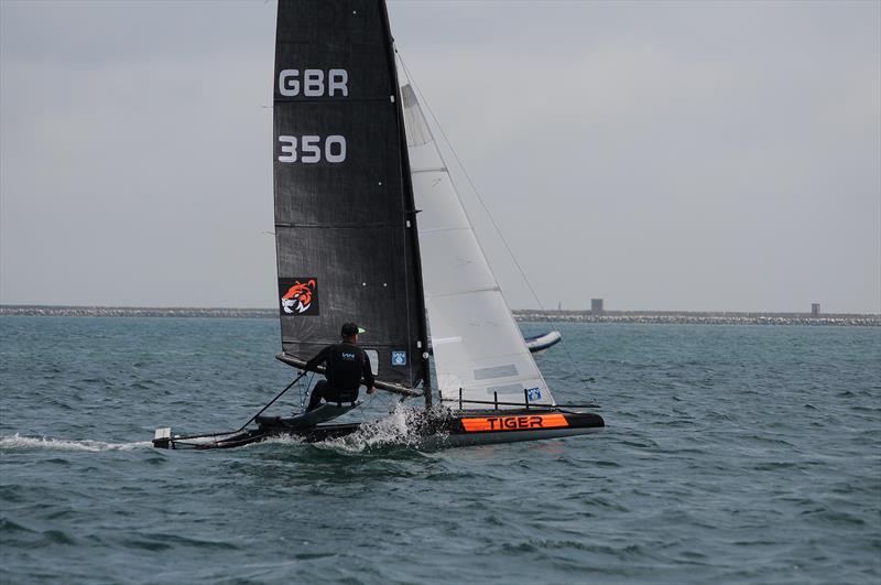 Glen Truswell wins the 2021 International Canoe UK Nationals at the WPNSA powered by Lennon Sails photo copyright Adam Bowers taken at Weymouth & Portland Sailing Academy and featuring the  class