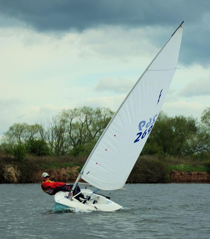 Chris Gasson at Manor Park photo copyright Lee Bratley taken at Manor Park Sailing Club and featuring the Lightning 368 class