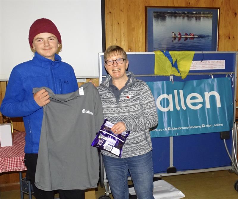 Junior Champion James Bull during the Allen Brothers Lightning 368 Inlands at West Oxfordshire SC photo copyright John Butler taken at West Oxfordshire Sailing Club and featuring the Lightning 368 class