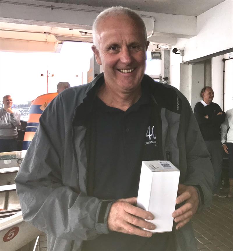 Jeremy Cooper finishes 3rd in the Noble Marine Lightning 368 Sea Championships at Lymington photo copyright John Butler taken at Royal Lymington Yacht Club and featuring the Lightning 368 class