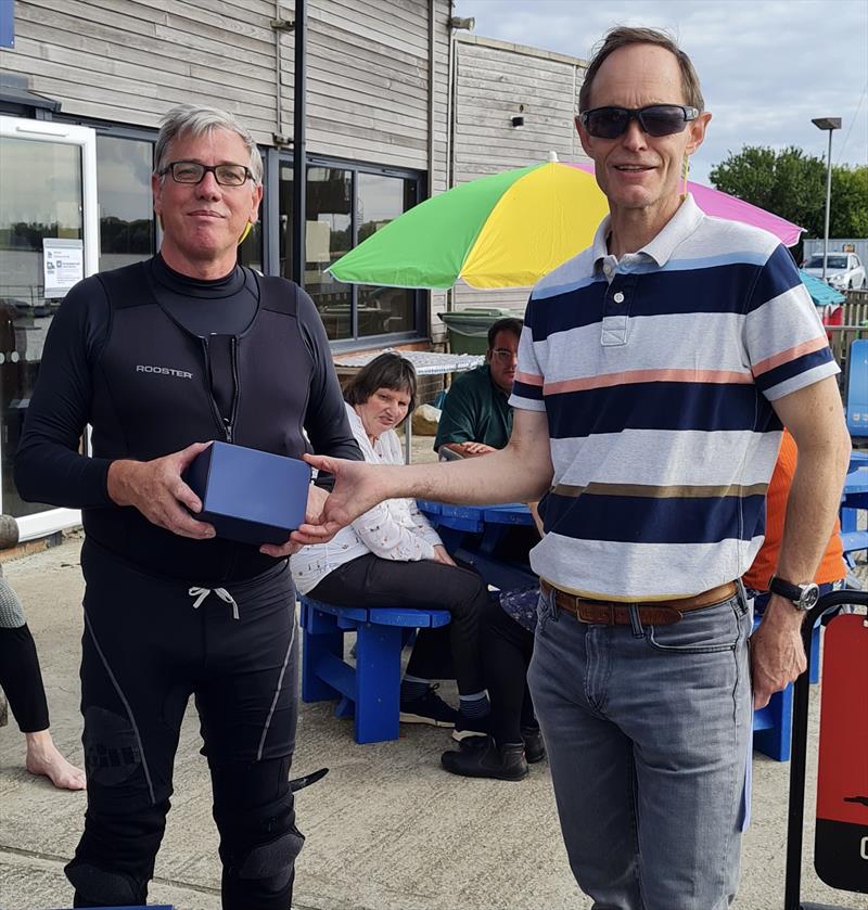 Chris Hill finishes 3rd in the Noble Marine Lightning 368 Travellers Open at Oxford photo copyright Jason Gallagher taken at Oxford Sailing Club and featuring the Lightning 368 class