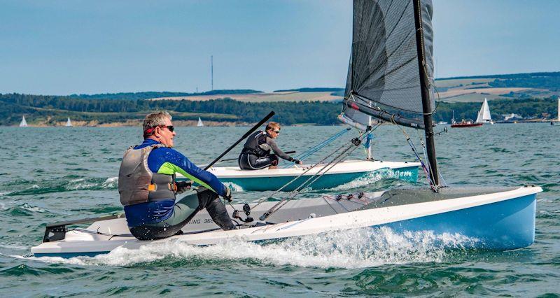 Ben Twist and Caroline Hollier in the Noble Marine Lightning 368 Sea Championships at the Lymington Dinghy Regatta photo copyright Paul French taken at Lymington Town Sailing Club and featuring the Lightning 368 class