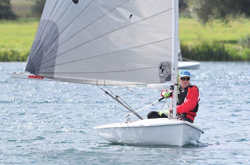 Jeremy Cooper in the Noble Marine Lightning 368 Traveller at Haversham photo copyright Julian Gardner taken at Haversham Sailing Club and featuring the Lightning 368 class